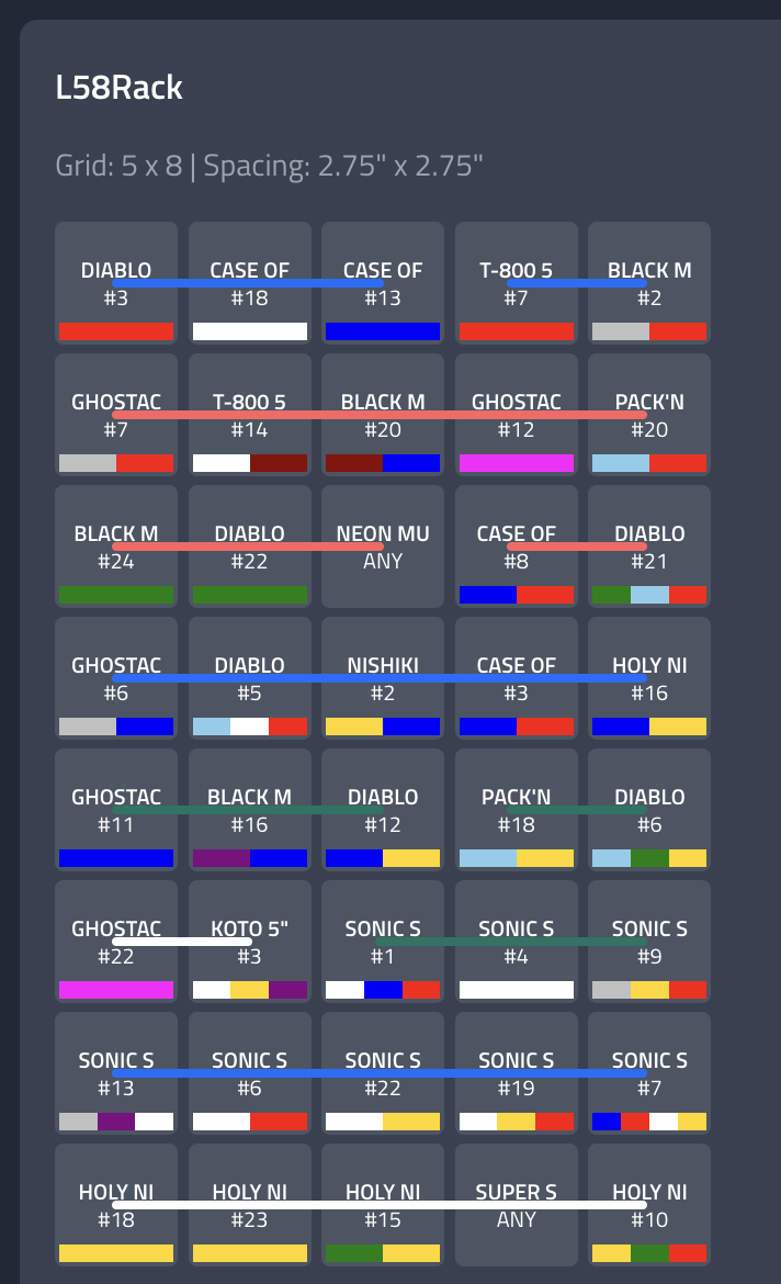 Rack Editor Screenshot